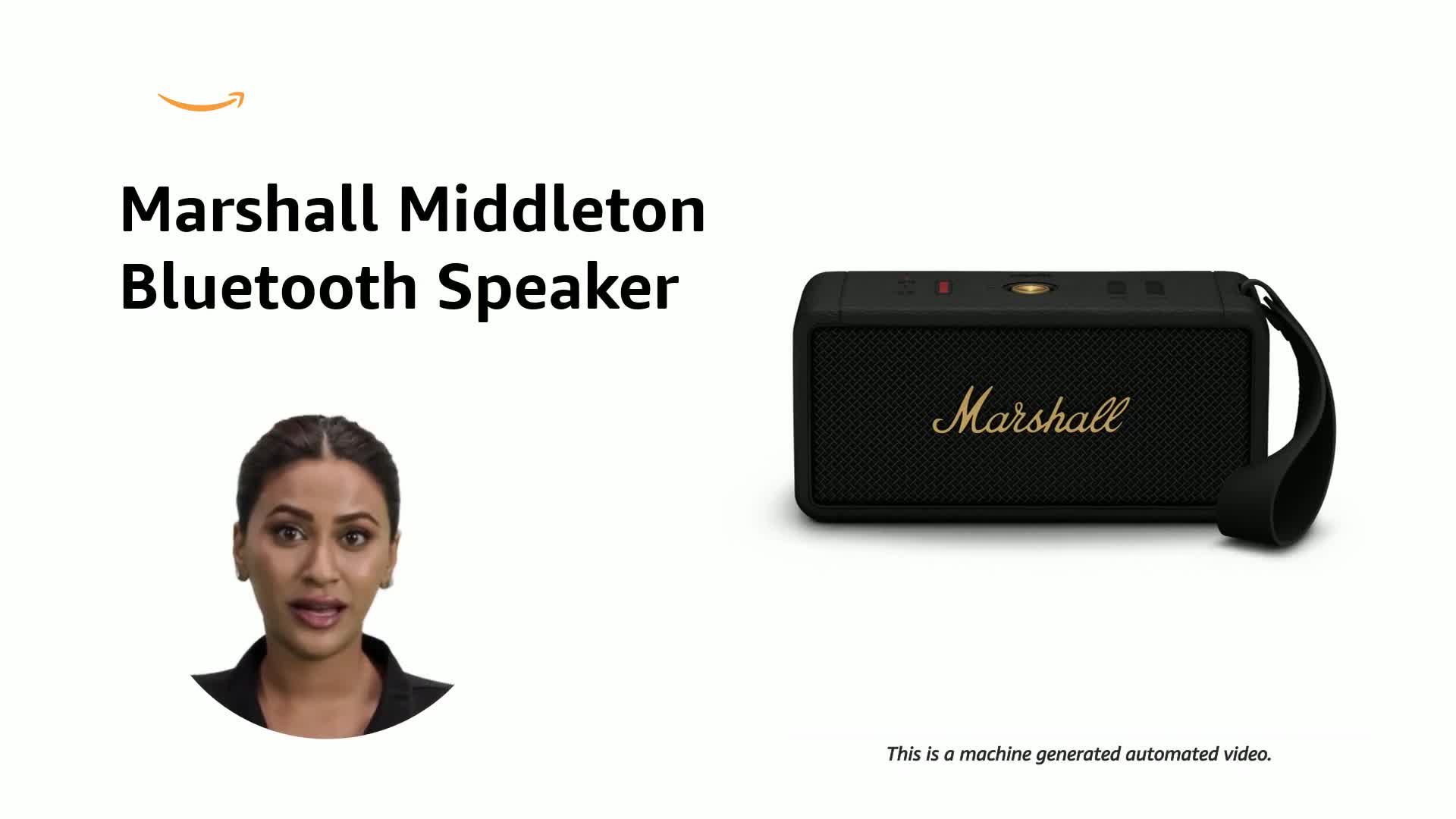 Marshall Middleton Portable Bluetooth Speaker with 20+ Hours